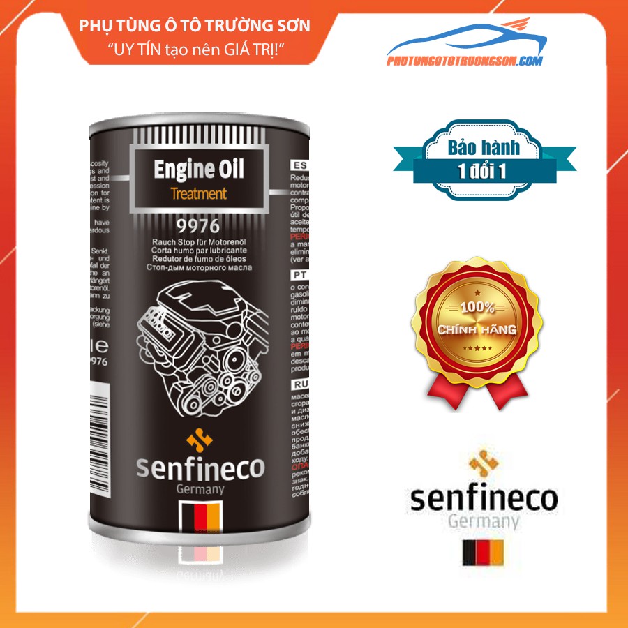 { Phụ Gia Ổn Định Nhớt} Senfineco 9976 – 300ML Engine Oil Treatment bảo vệ độ nhớt , Tăng chỉ số ,Giảm tiếng ồn động cơ.