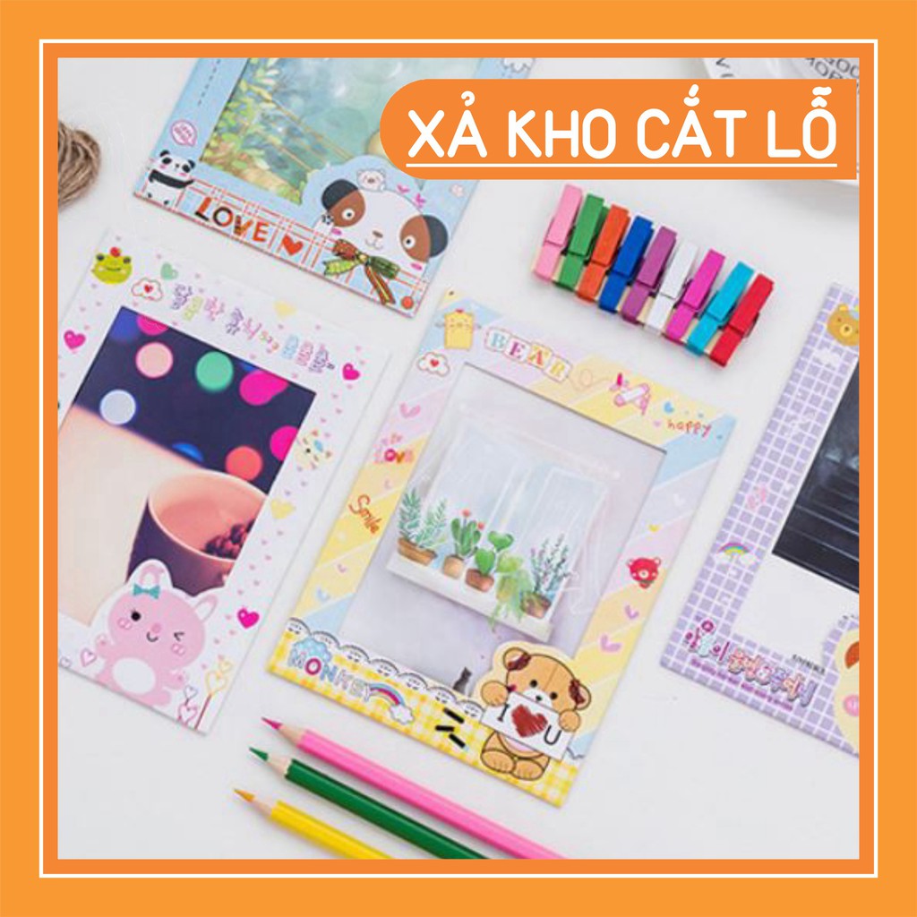 [XẢ KHO_GIÁ GỐC]  Bộ 9 khung ảnh treo tường đẹp size 15,4*11,3cm (khung trong 11*8cm)