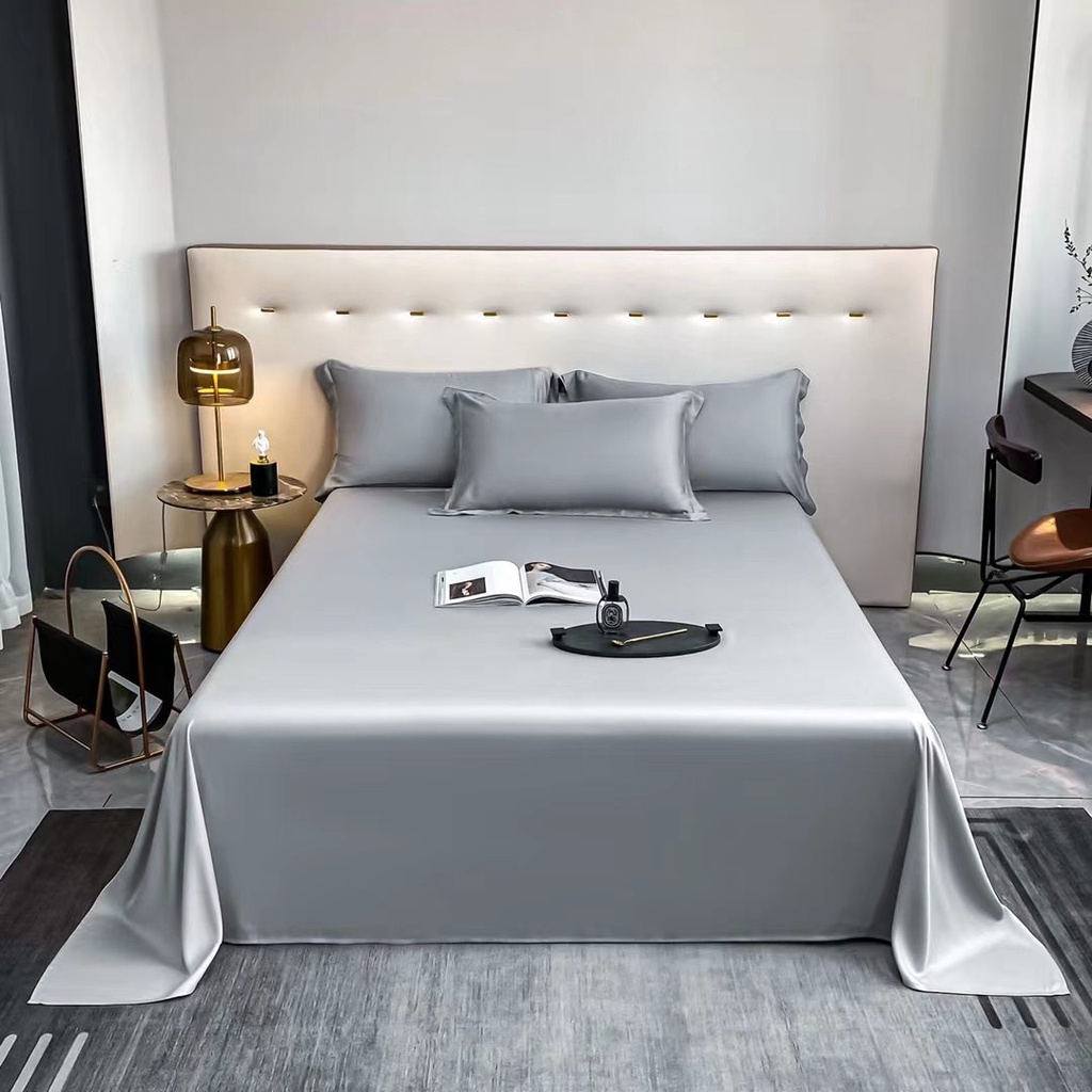Bộ chăn ga tencel 100s lụa ai cập nhập khẩu 100% miễn phí bo chun