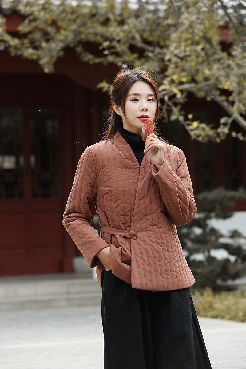 Áo Khoác Cotton Họa Tiết Sọc Dọc 3 Màu Giữ Ấm Mùa Đông | BigBuy360 - bigbuy360.vn