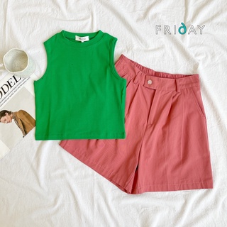 Áo croptop SN Poco trơn 2BD705A Friday