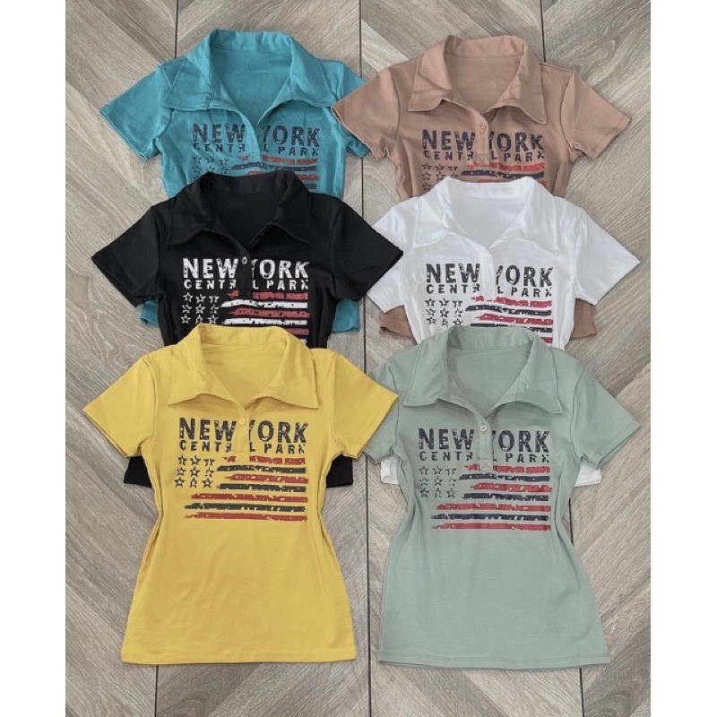 Áo PoLo phối chữ NEW YORK | BigBuy360 - bigbuy360.vn