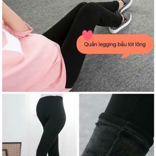 Quần bầu nỉ lót lông