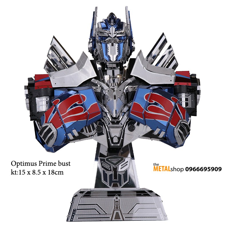 Mô Hình Lắp Ghép 3d Kim Loại Optimus Prime bust