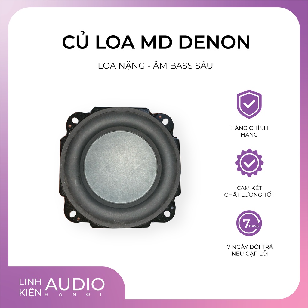 Củ loa mid bass Denon MP tháo máy, rất nặng và chất, âm bass sâu