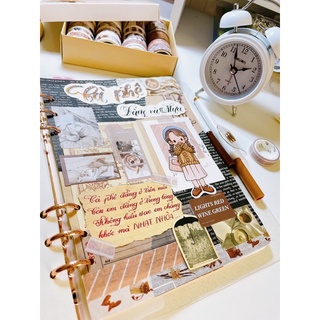 Set 50 giấy và sticker trang trí Bullet Journal