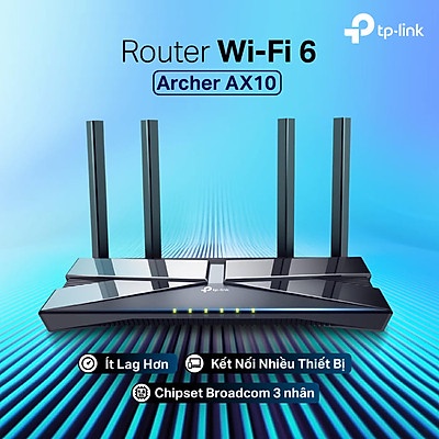 Thiết bị định tuyến Router WiFi 6 TP-Link Archer AX10 - HÀNG CHÍNH HÃNG