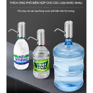 Máy bơm nước mini điện tử tự động có sạc USB /Máy hút nước thông minh có đèn led, pin , ÁP DỤNG CHO TẤT CẢ CÁC LOẠI BÌNH