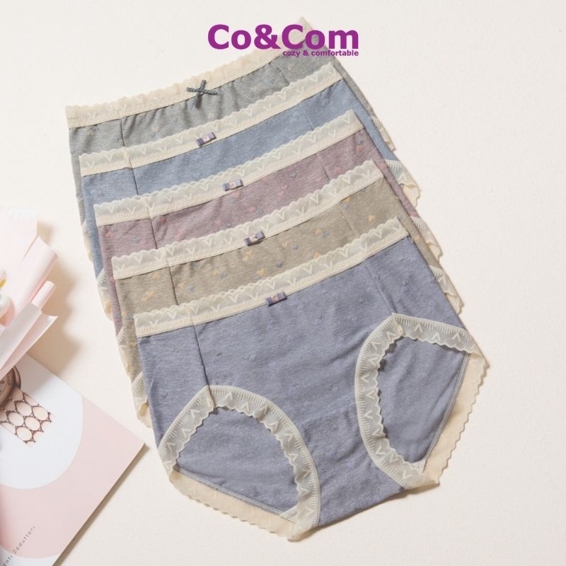 Quần Lót Nữ kháng khuẩn cạp cao CoandCom cao cấp mềm mịn NO6228
