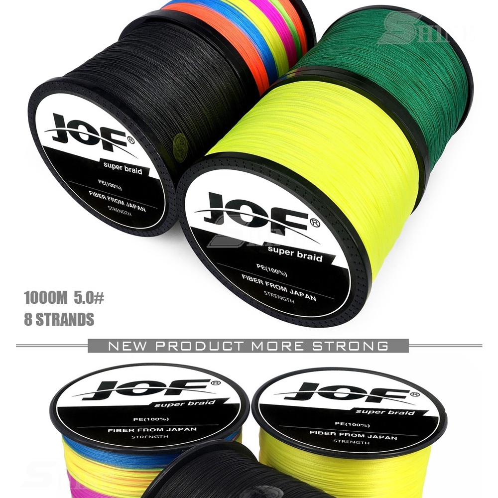 Cuộn Dây Câu Cá Bện 8 Sợi PE 100M 150M 300M 500M 1000M