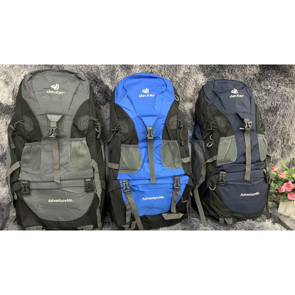 Giá sập sàn, siêu ưu đãi  - Balo Phượt thời trang Deuter Adventure 50L, chống nước cực tốt, siêu chắc chắn