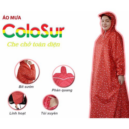 [CAO CẤP] Áo Mưa RANDO PONCHO COLOSUR "Che Chở Toàn Diện"