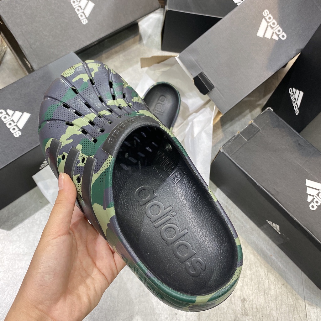 [CHÍNH HÃNG] DÉP ADIDAS ADILETTE CLOG - *ĐEN CAMO* - AUTH / REAL