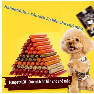 Gói 100 cái xúc xích cho chó mèo