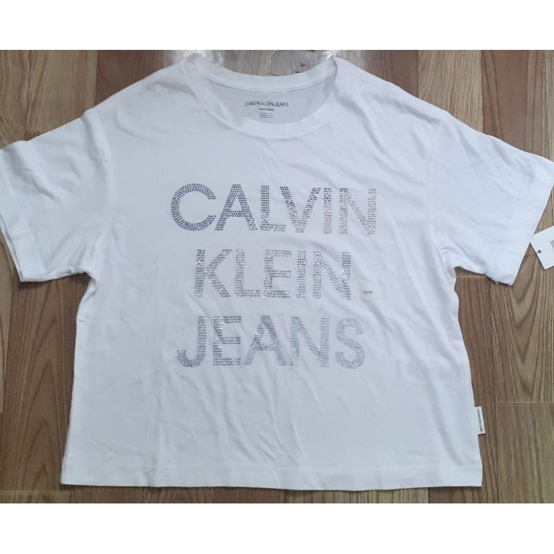 Áo thun lửng nữ hiệu Calvin Klein Jeans size XS/ S/M