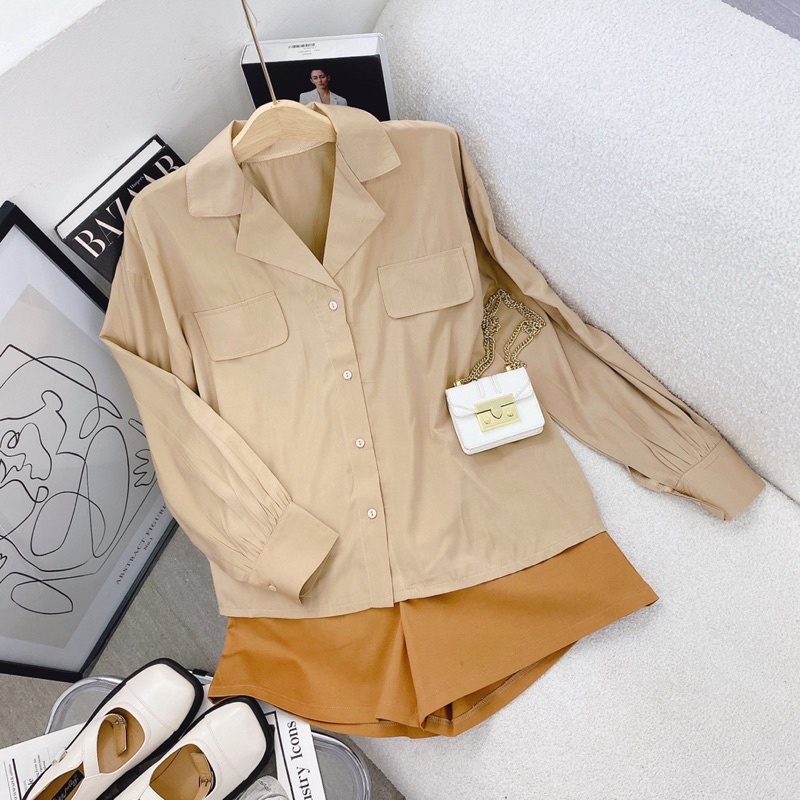 SET SƠ MI TÚI NẮP + SHORT