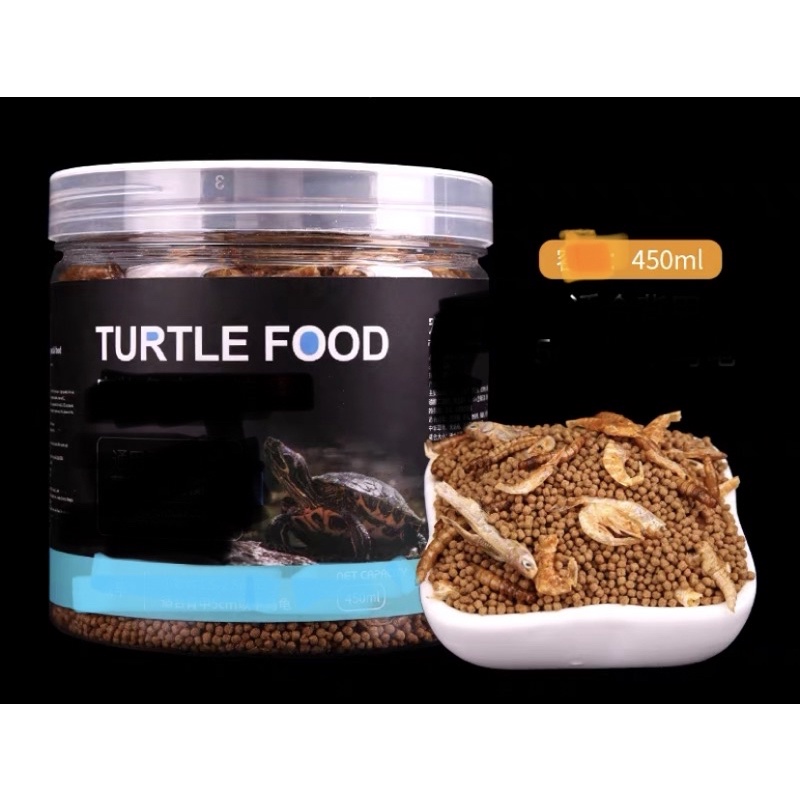 Thức ăn rùa nước 450ml  Kết hợp dinh dưỡng 4 trong 1 được rùa yêu thích