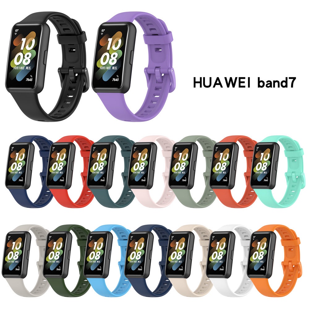 Dây Đeo Silicone Thay Thế Cho Đồng Hồ Thông Minh Huawei Band 8 7 6 / Honor Band 6