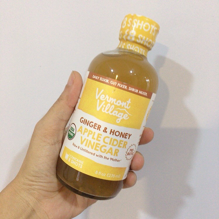 Giấm táo hữu cơ Apple Cider Vinegar - Ginger & Honey 236ml