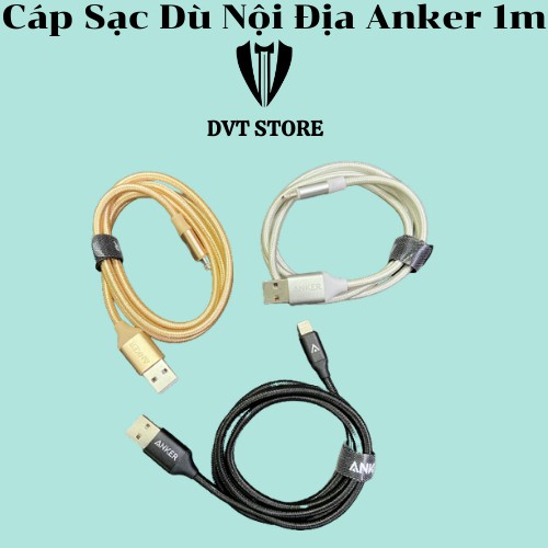 Cáp Sạc Nhanh Dù 1m Anker Nội Địa - Màu Sắc Đa Dạng - Siêu Bền