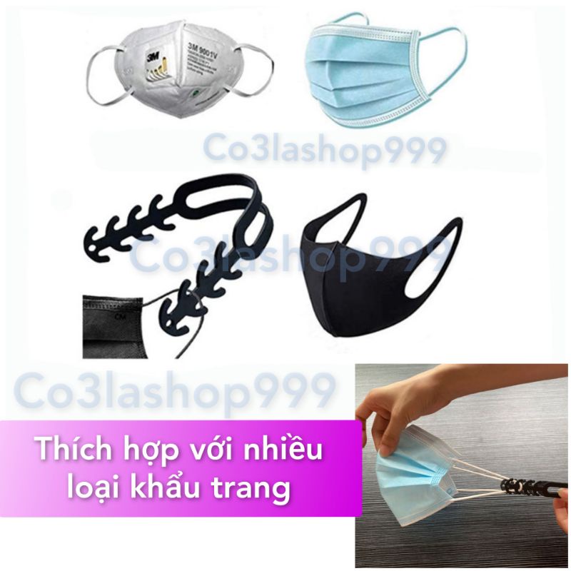 Dây đeo khẩu trang chống đau tai, nhựa dẻo đàn hồi tốt, độ bền cao