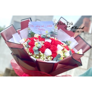Hồng mix trắng 400