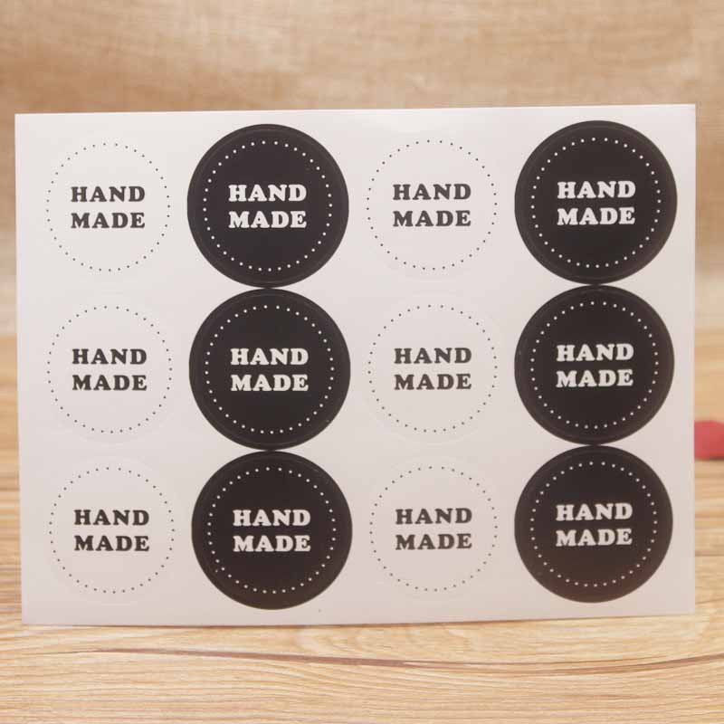 Bộ 12 Miếng Dán Thank you Handmade