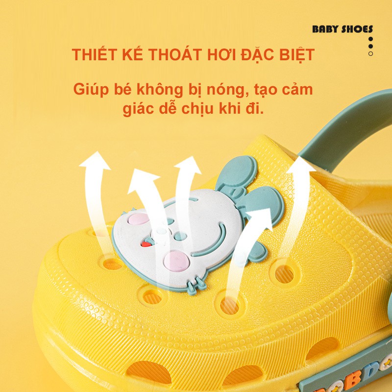 Dép Sục Cho Bé BobDog BD75A Đế Eva Siêu Mềm Nhẹ Chống Trơn Trượt Cho Bé Chính Hãng