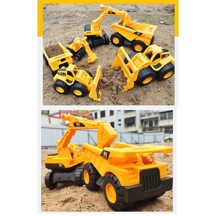 Bololo Bộ Đồ Chơi Phương Tiện Giao Thông Cỡ Lớn Chống Rơi Cho Bé