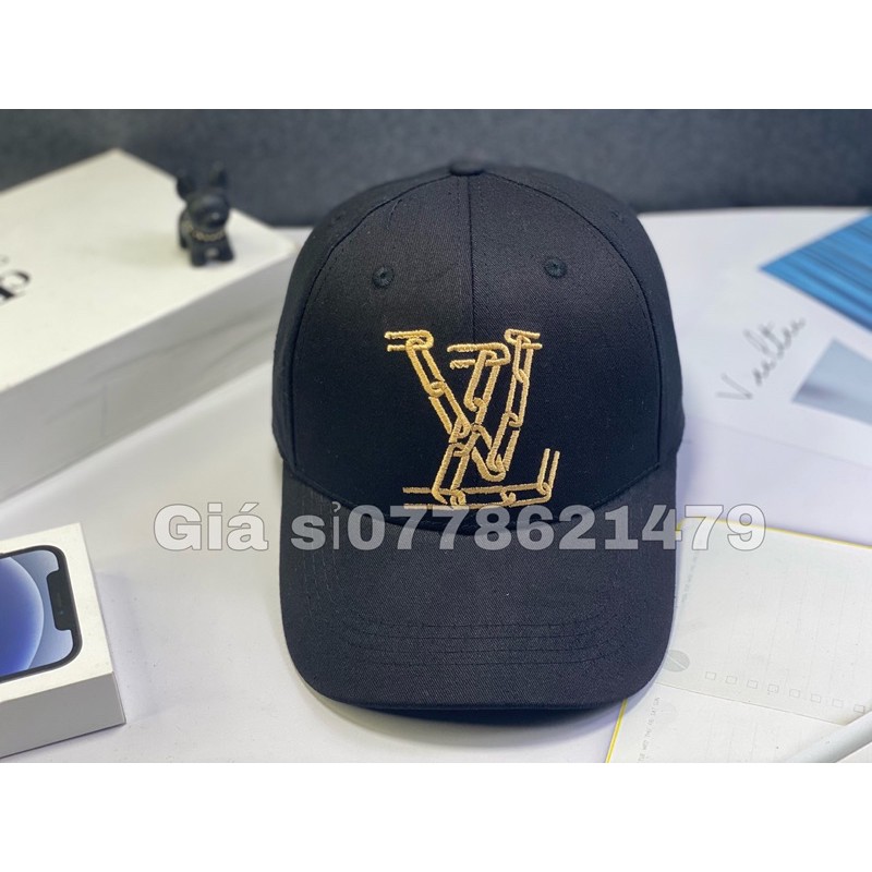 Nón kết lưỡi trai Kaki thêu chỉ đồng neo Vl thời trang