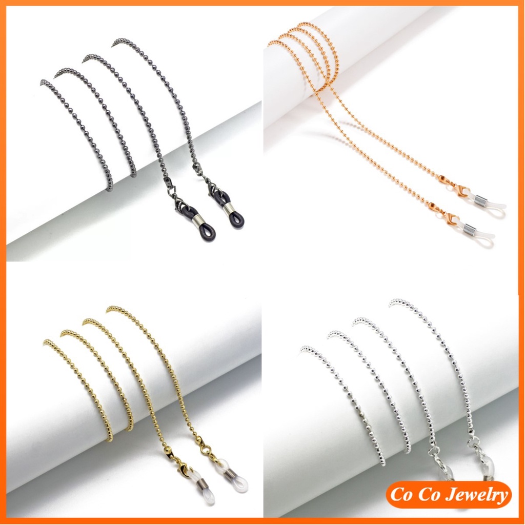 Coco Dây Xích Đeo Kính Mát Kiểu Dáng Ins Thời Trang Cá Tính Dành Cho Nữ