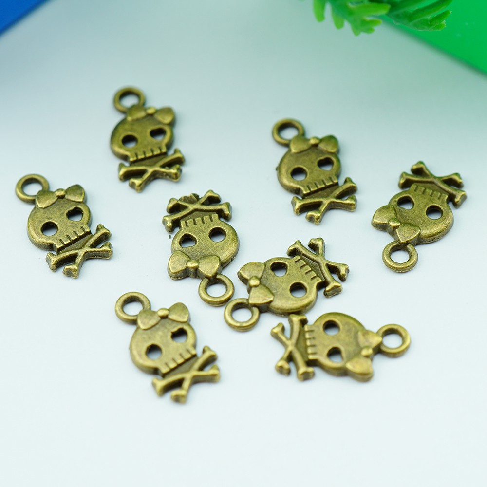 Mặt dây chuyền giả cổ làm đồ handmade màu đồng