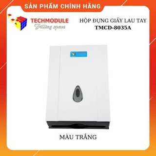 Hộp đựng khăn giấy lau tay chuangdian mã tmcd-8035a chất liệu nhựa abs màu trắng- bảo hành 2 năm
