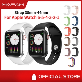 Dây Đồng Hồ Thay Thế Bằng Silicon 42 / 44mm Cho Apple Watch 5 Iwo 8 Iwo 12 Pro W26 W68 T500 Q99 W55