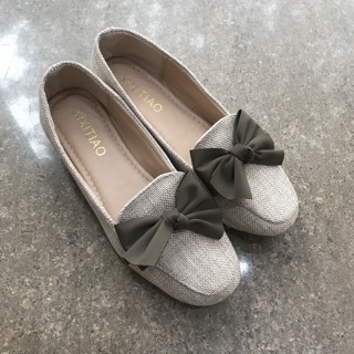 Giày 5p vải nơ lựa