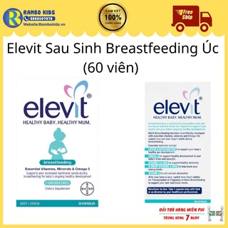 Vitamin tổng hợp elevit sau sinh và cho con bú breastfeeding của úc 60 - ảnh sản phẩm 1