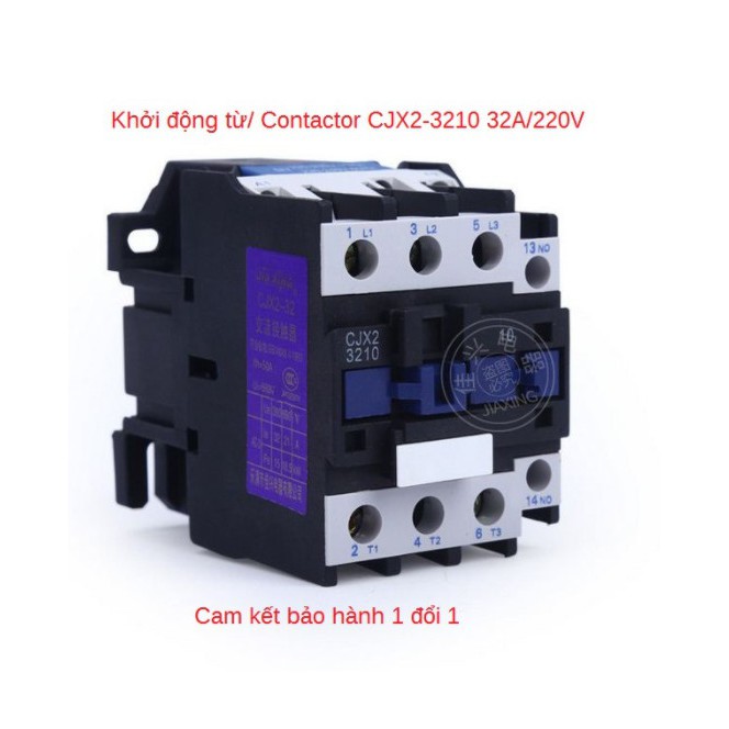 Khởi động từ Contactor CJX2 3210 32A 220VAC - Khởi công suất lớn CJX2 3210 32A 220V