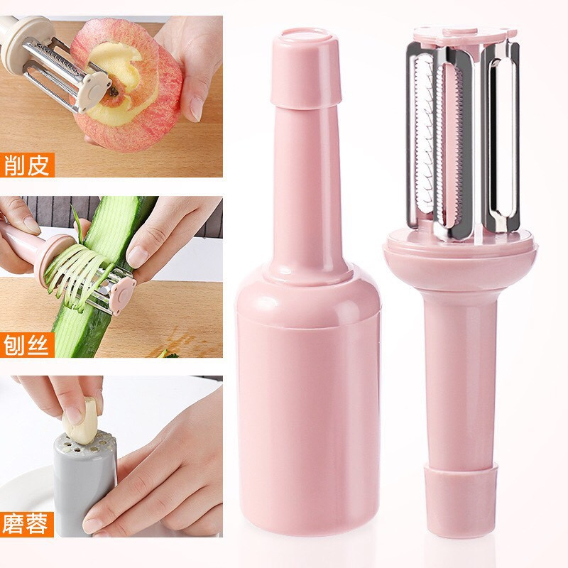 Dụng cụ nạo gọt rau củ quả đa năng 5 IN 1 có nắp đậy