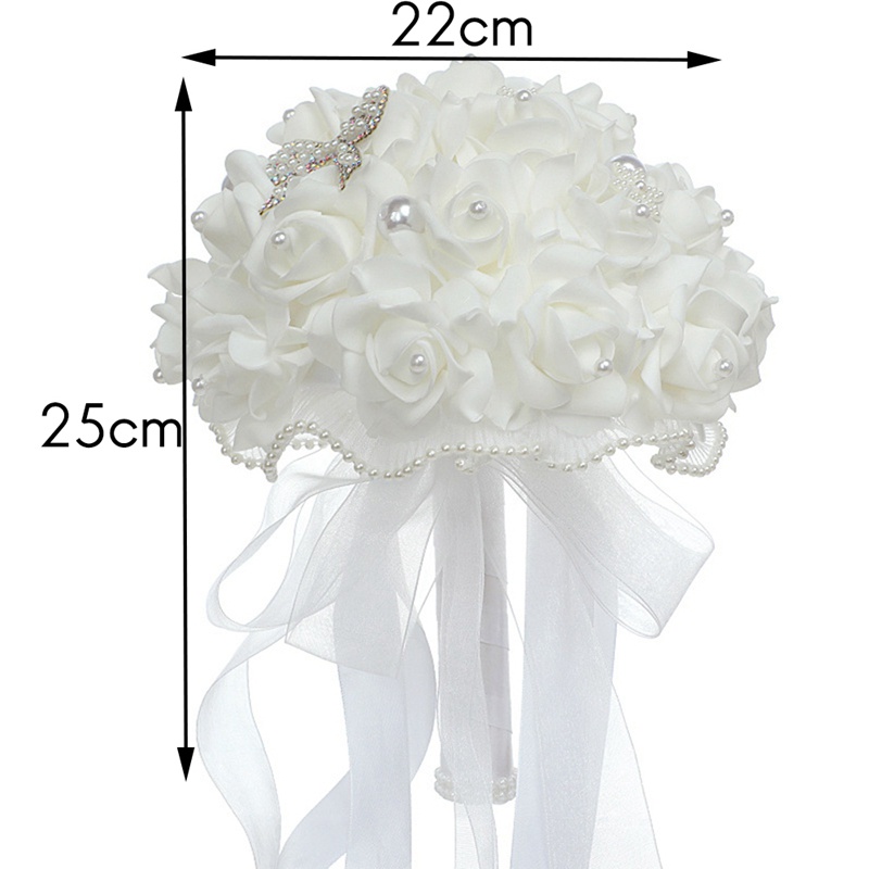 Bó Hoa Hồng Giả Bằng Xốp Trang Trí Đám Cưới Sáng Tạo