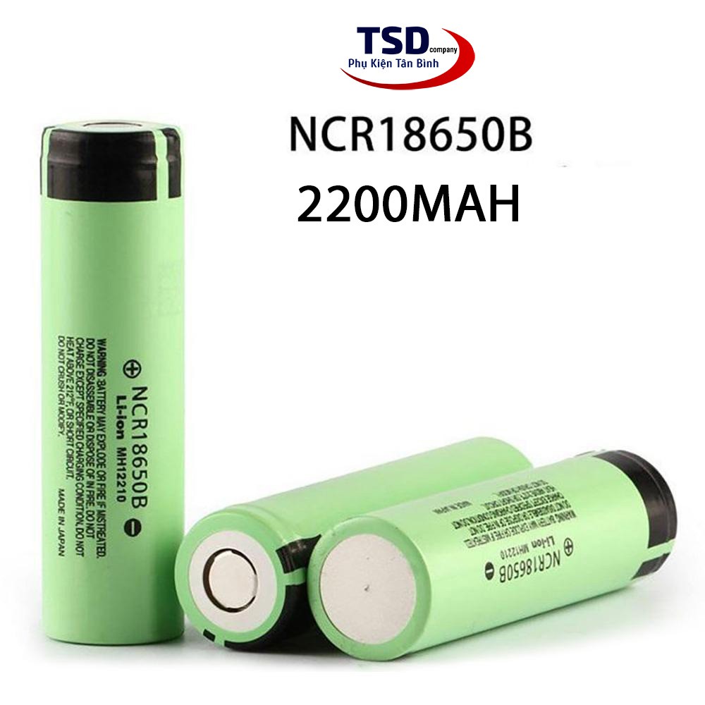 Pin 18650 Lithium-ion 2200MAH 4.2V đầu phẳng NCR18650B