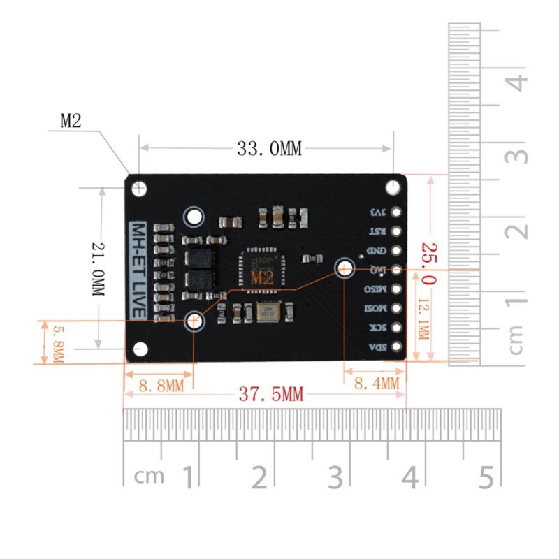 Mô Đun Rfid Rc522 S50 13.56 Mhz 6cm Cho Arduino Uno 2560