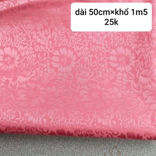 Vải gấm hàng khúc , mảnh nhỏ.