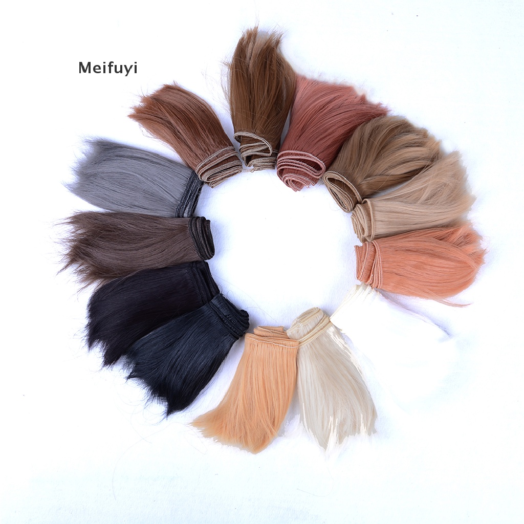 [Meifuyi] 10cmx100cm DIY Welf Fringe Wig High-temperature Wire Hair for 1/3 1/4 BJD Doll COD