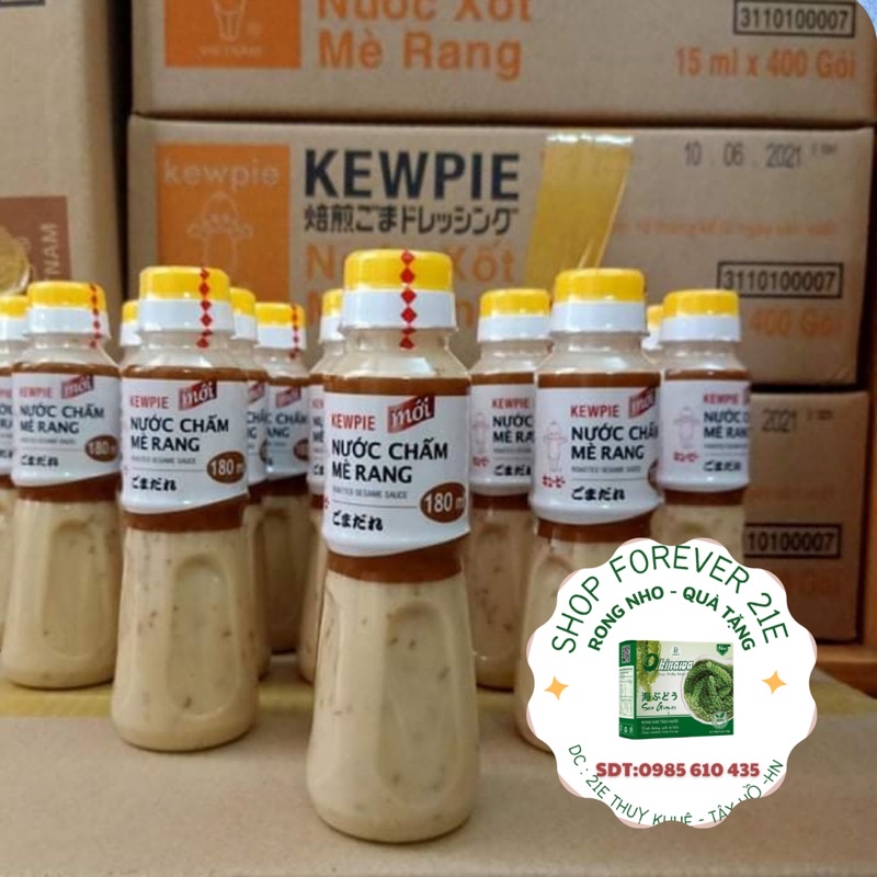 Nước Chấm Mè Rang Chính Hãng KEWPIE chai 180ml . Q-FOREVER .Cho món rau thêm phần ngon hơn ,Chấm món lẩu hay làm Salad