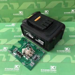 Vỏ mạch pin máy khoan china, vỏ trượt 18V, lắp 10 cell 18650.