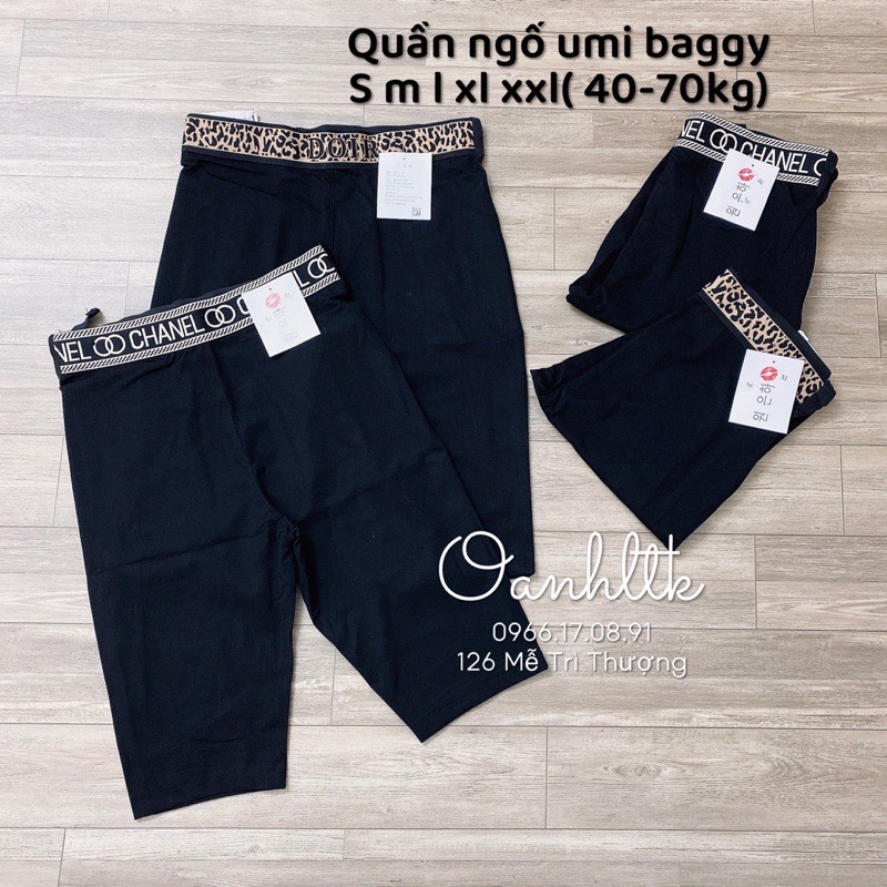[Xả kho] Quần bầu ngố cạp chữ.quần ngố bầu chất umi thiết kế form bagyco giãn 4 chiều ko bai ko xù ko dão❤️
