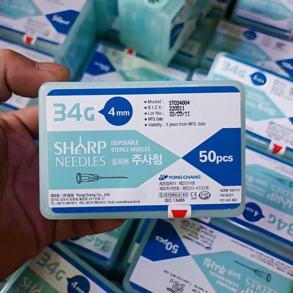 Combo 10 Kim tiêm meso Kim tiêm dưỡng chất căng bóng da Kim 34G Kim 32G