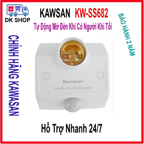 Đui Đèn Cảm Ứng Chuyển Động Kawasan KW-SS682 (Tự Động Mở Đèn Khi Có Người Khi Tối) - Chính Hãng