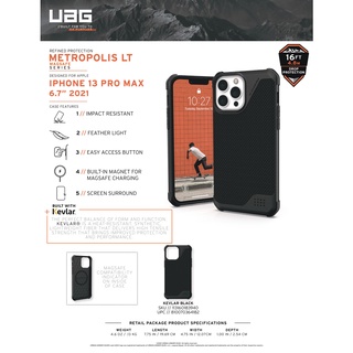 (THANH LÝ) Ốp lưng UAG Metropolis LT w MagSafe cho iPhone 13 Pro Max [6.7 inch]