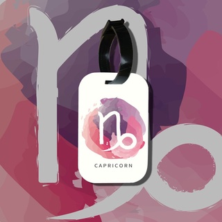 Thẻ hành lý của chodole làm bằng gỗ ép cán nhựa cao cấp in hình Cung hoàng đạo Capricorn Ma Kết